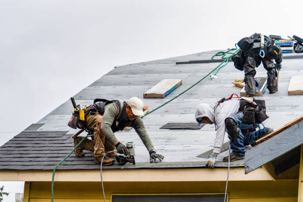 Professional Roofing technician working in Topton, PA